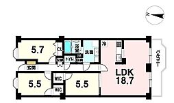 間取図画像 3LDK