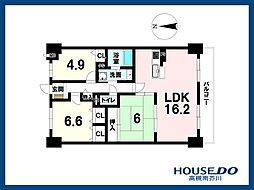 アルティプラザ高槻 3LDKの間取図画像
