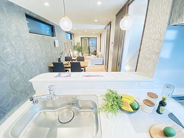 キッチンからの眺めです♪