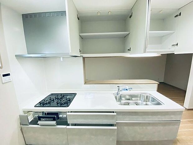 綺麗なシステムキッチン収納もたくさんあります♪