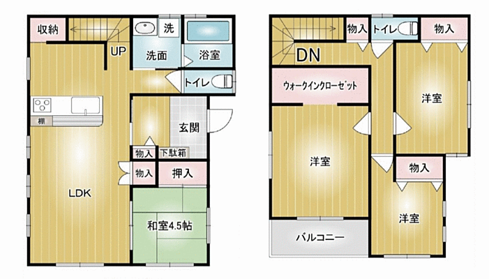 間取り 前橋市川原町２丁目　中古住宅