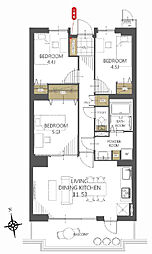 ダイアパレス青梅新町 3LDKの間取図画像