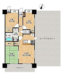 セザール東浦和 3LDKの間取り