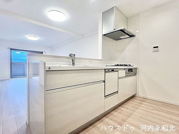 食器洗い乾燥機付きで、食後の片付けも楽々！機能的なキッチンが、毎日の家事をサポートします。