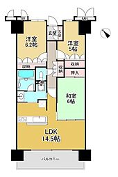 森都OSAKAウエストヴィル 3LDKの間取図画像