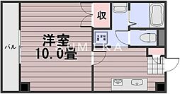 JR山陽本線 岡山駅 徒歩25分の賃貸マンション 5階1Kの間取り