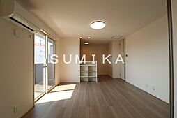 JR宇野線 大元駅 徒歩18分の賃貸アパート 3階1LDKのリビング/ダイニング