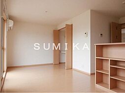 JR宇野線 大元駅 4kmの賃貸アパート 2階1LDKのリビング/ダイニング