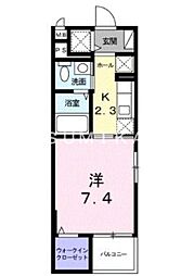 岡山電気軌道清輝橋線 清輝橋駅 徒歩6分の賃貸マンション 3階1Kの間取り
