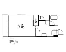 JR山陽本線 岡山駅 徒歩21分の賃貸マンション 5階1Kの間取り