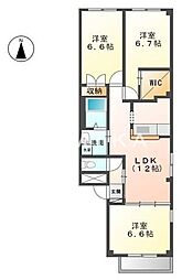 オリオン 3LDKの間取図画像