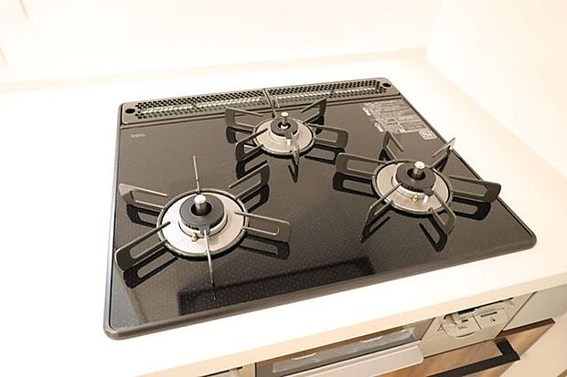 3口コンロ 同仕様一度にたくさんのお料理ができます♪