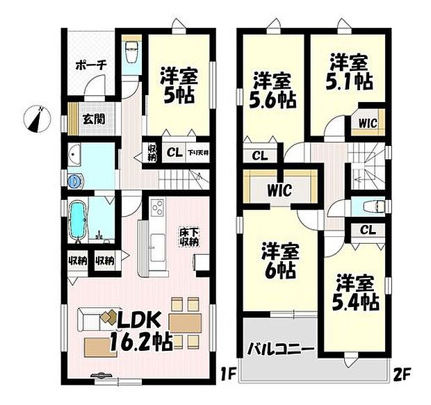 5LDK♪リビング16.2帖♪