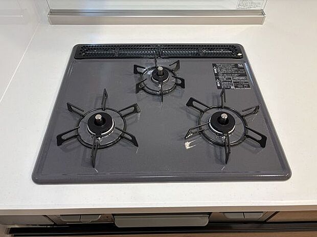 3口コンロ　一度にたくさんのお料理ができます♪