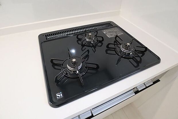 3口コンロ　同仕様一度にたくさんのお料理ができます♪