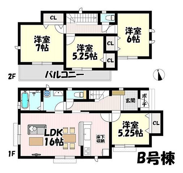 4LDK♪リビング16帖♪