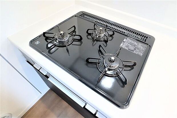 3口コンロ 同仕様 一度にたくさんのお料理が作れます!