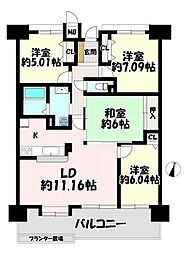 ラビデンス荒子川公園3番館 4LDKの間取図画像
