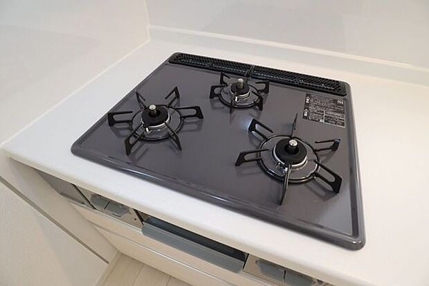 3口コンロ 同仕様 一度にたくさんのお料理が作れるので便利です!