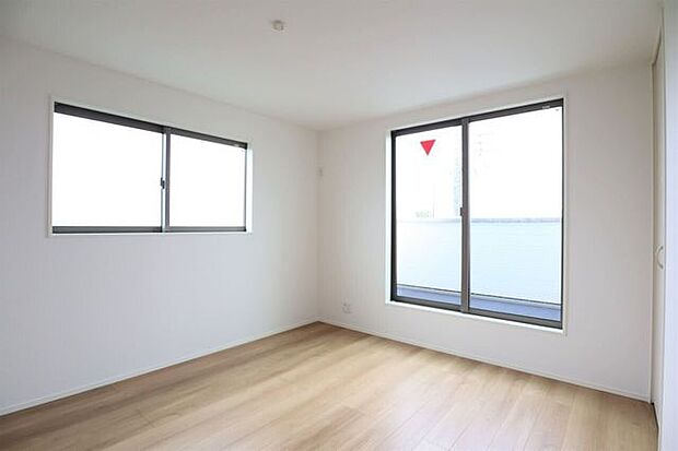 洋室 同仕様 2面採光のお部屋は明るく風通しの良いお部屋です!