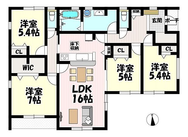 平屋建て♪4LDK♪リビング16帖♪
