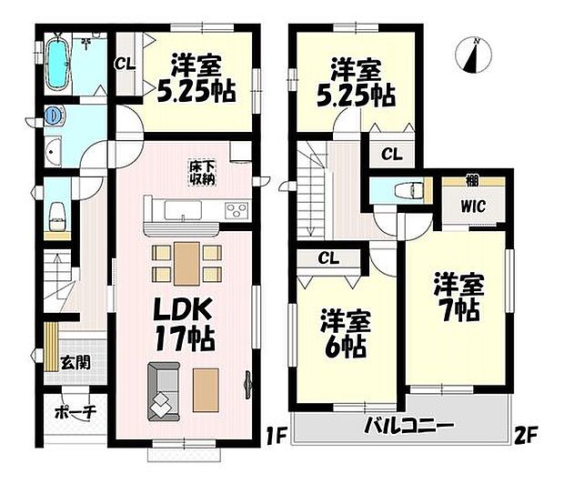 4LDK♪リビング17帖♪