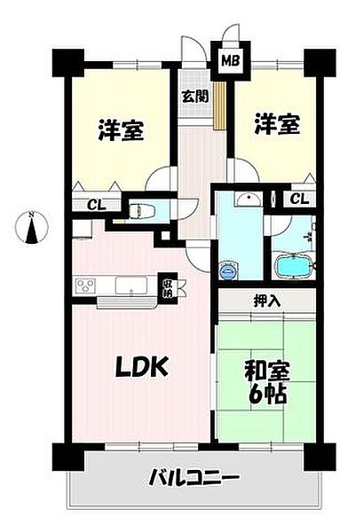3LDK♪7階、南向き♪日当たり、眺望良好です！