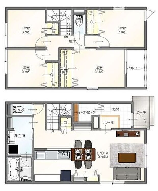 建物プラン例（間取り図）