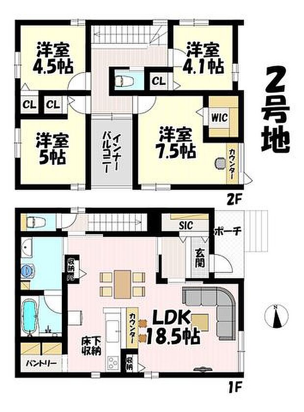 4LDK♪リビング18.5帖♪