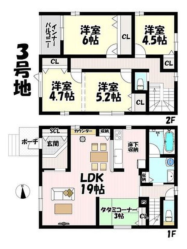 4LDK♪リビング19帖♪