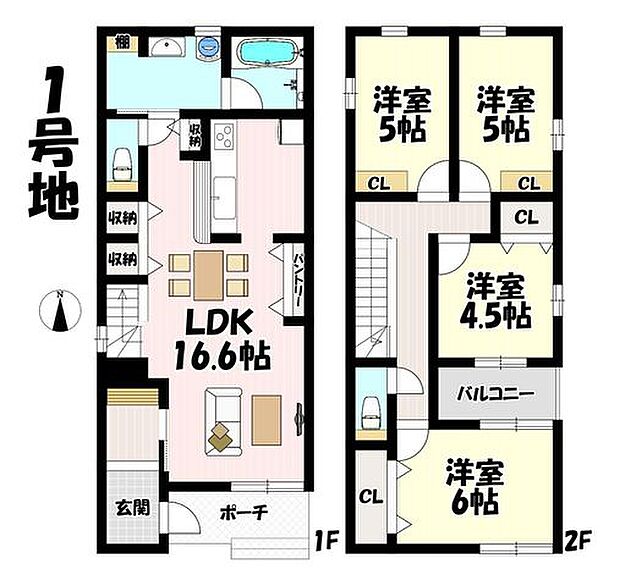 4LDK♪リビング16.6帖♪