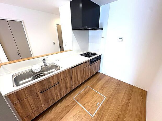 カウンターシステムキッチン♪食洗器・シャワー水栓・浄水器付き！開放感のあるキッチンです♪