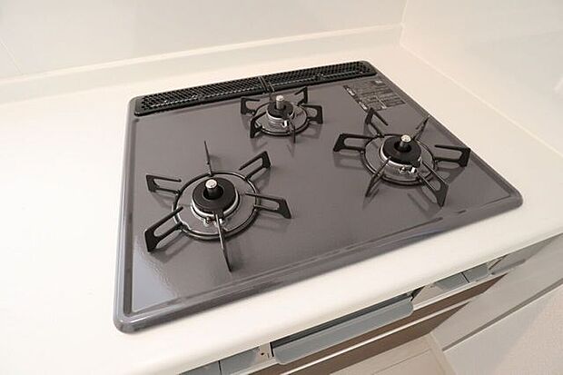 3口コンロ 同仕様一度にたくさんのお料理ができます♪