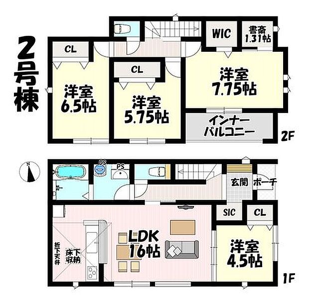 4LDK♪リビング16帖♪