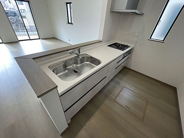 ◇キッチン◇使い勝手の良いカウンターシステムキッチン♪家事がはかどりそうです♪