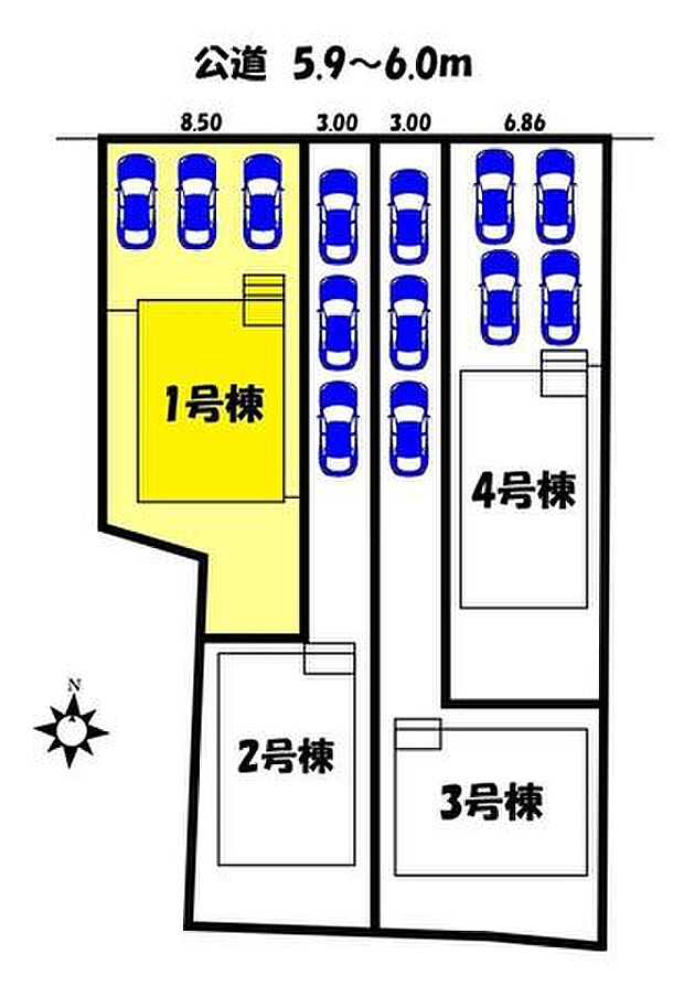 【区画図】1号棟