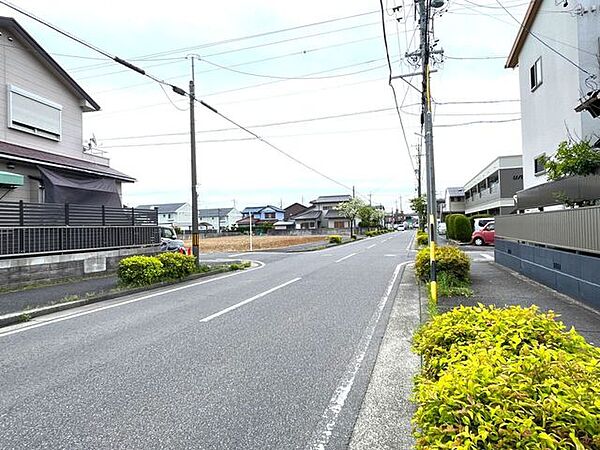 西側前面道路