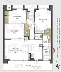 間取図画像 3LDK