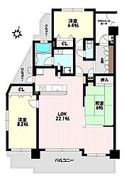 ロフティ春日井 3LDKの間取図画像