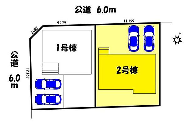 【区画図】2号棟
