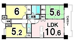 グランプレステージ加古川3 3LDKの間取図画像
