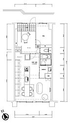 東加古川ハイタウンD棟 1LDKの間取図画像