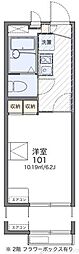 レオパレス藤が丘1番館 1Kの間取図画像