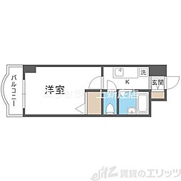 ノルデンハイム小松 1Kの間取図画像
