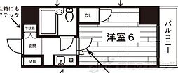 ドリームハイツ 1Kの間取図画像