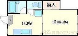 ナオミハイツ1 1Kの間取図画像