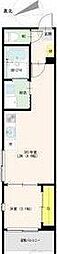 サンメイプル上新庄 1LDKの間取図画像