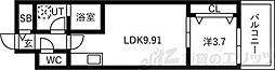 アートレジデンス梅田北I 1LDKの間取図画像