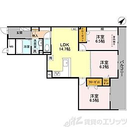 La Grand Suito 3LDKの間取図画像