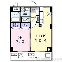 Ｆｉｏｒｅ水無瀬 2階1LDKの間取り